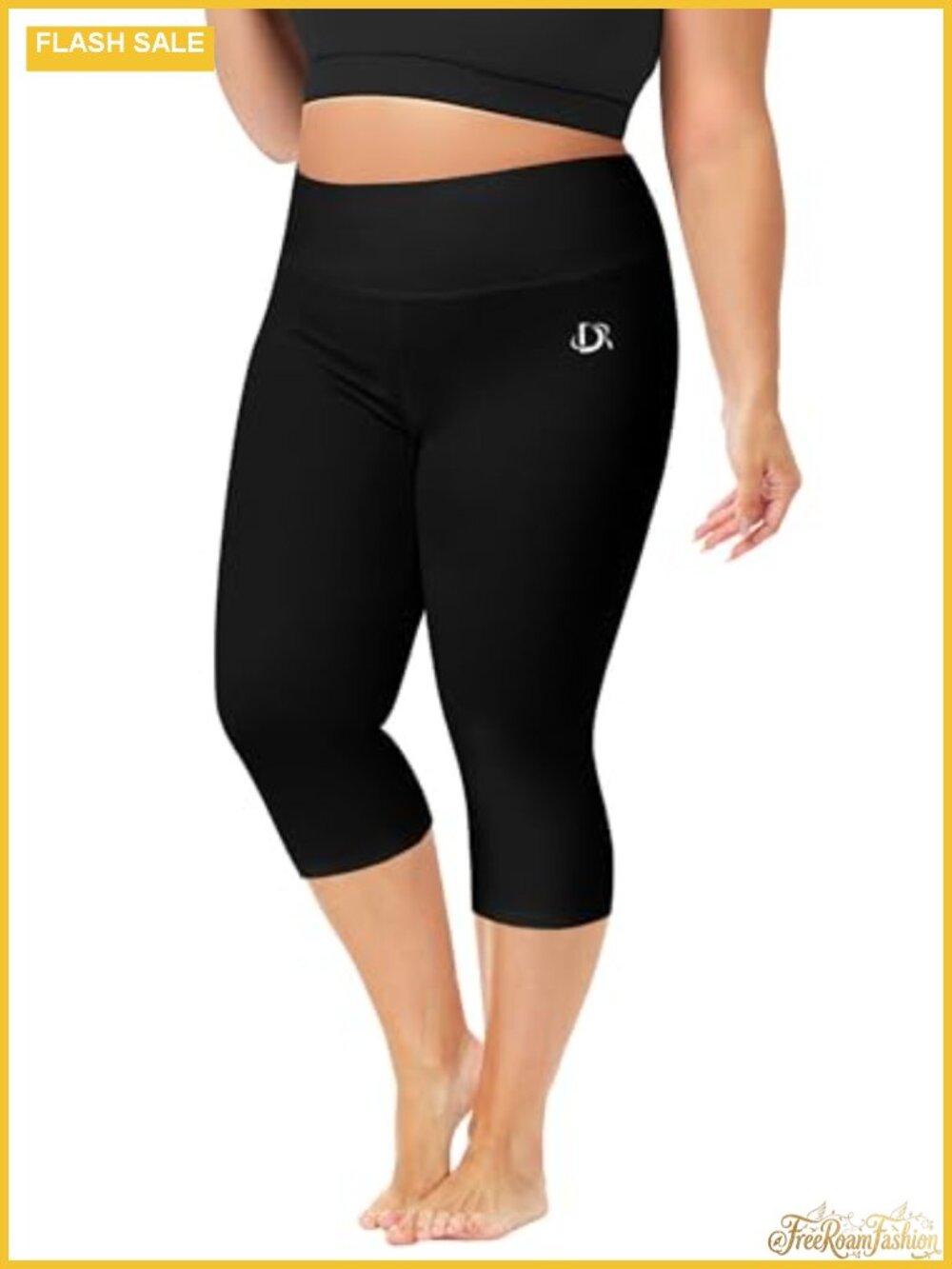 Women's Plus Size Swim Capris UPF 50+ Quick Dry High Waisted Tummy Control Surf
